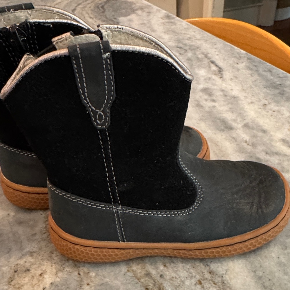 Livie & Luca leather and suede black boots unisex